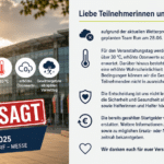 Team Run in Düsseldorf abgesagt – Hitze und Gewitter machen Lauf unmöglich