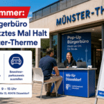 Pop-Up-Bürgerbüro macht letzten Halt in der Münster-Therme