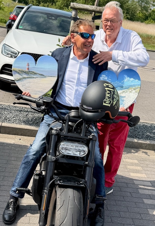 Bürgermeister Ronald Benck und Ideengeber Heribert Klein. Bürgermeister Ronald Benck und Ideengeber Heribert Klein.