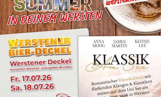 Heimatsommer startet in Wersten: Bier-Deckel eröffnet, Klassik am See folgt im August