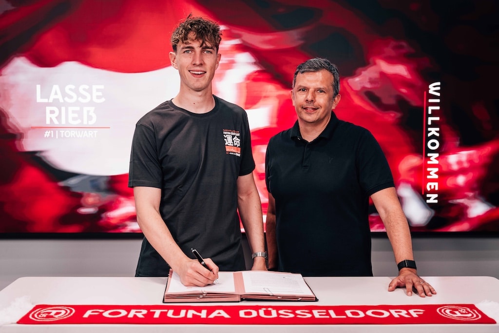 Lasse Rieß und Samir Arabi, Sportvorstand © Fortuna Düsseldorf