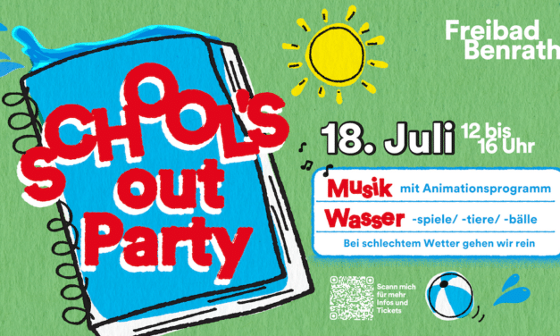 School’s‑out-Party im Freibad Benrath läutet die Sommerferien ein