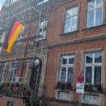 Gerüst am Rathaus in Kaiserswerth bleibt noch