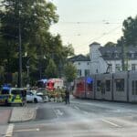 Schwerer Unfall auf der Grafenberger Allee – Straßenbahnen und Busse standen still