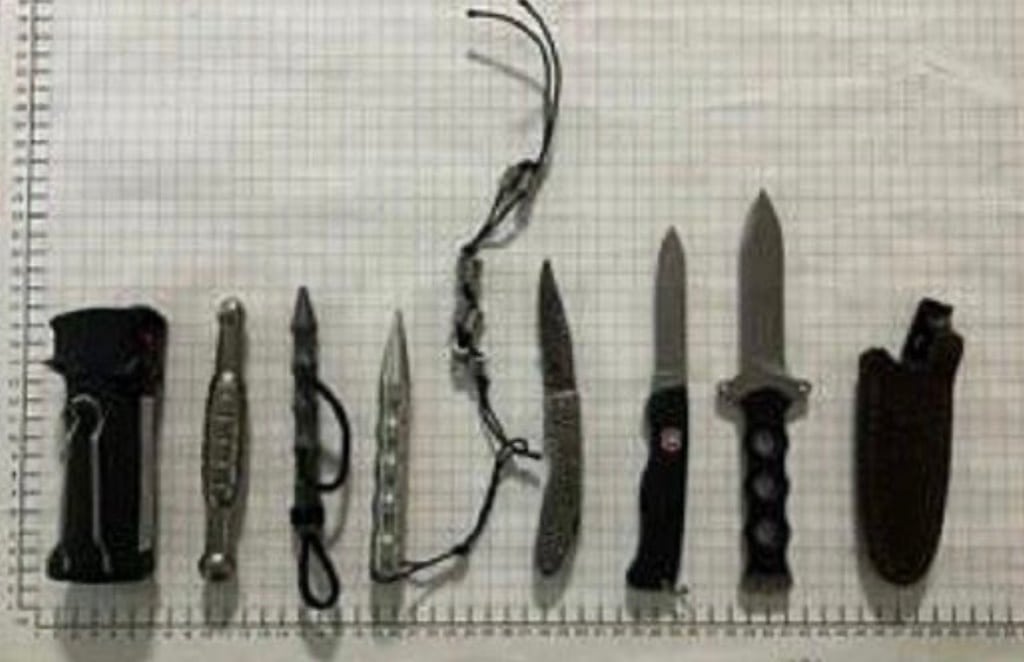 Sichergestelle Messer © BPOLI Düsseldorf