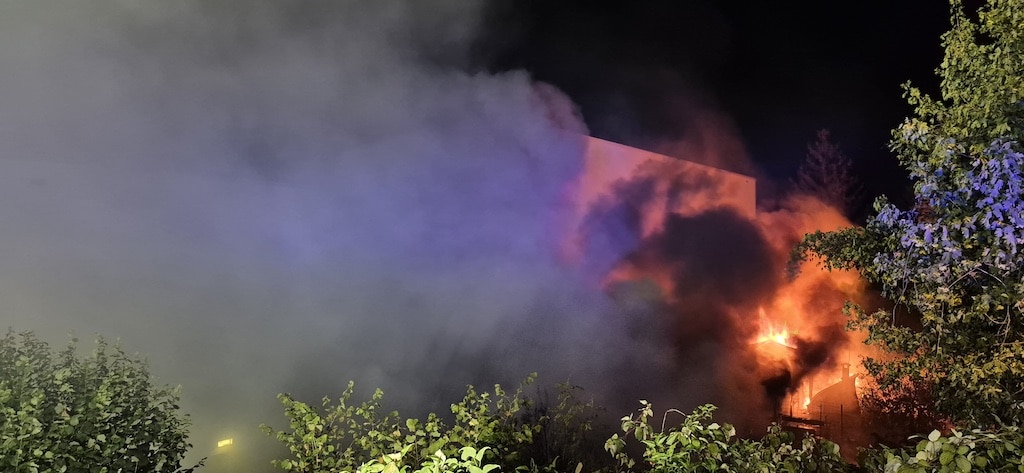 Brand in einer Gartenlaube © Patrick Schüller
