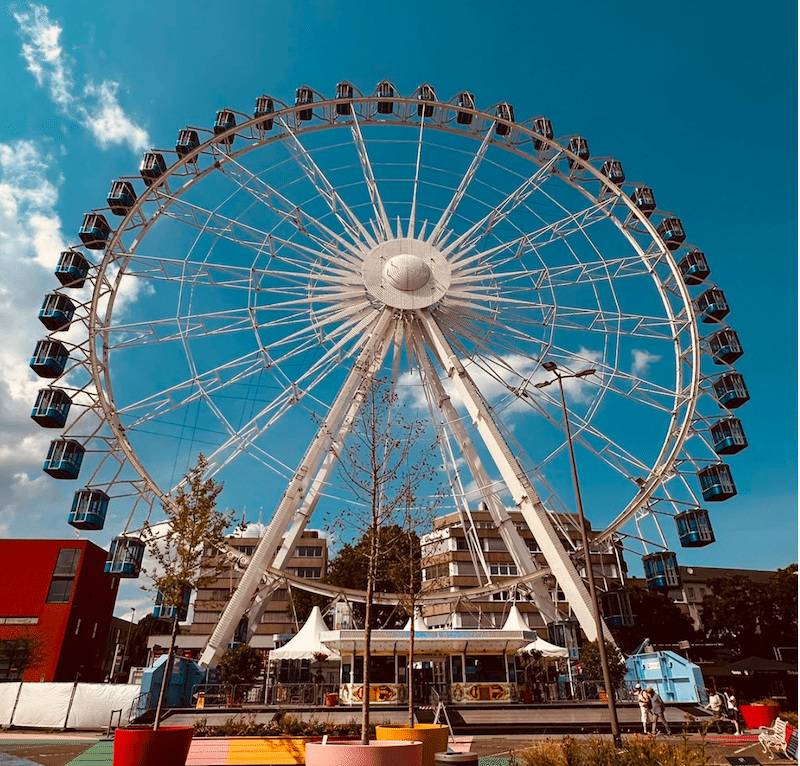 Das Riesenrad bei der Landesgartenscha