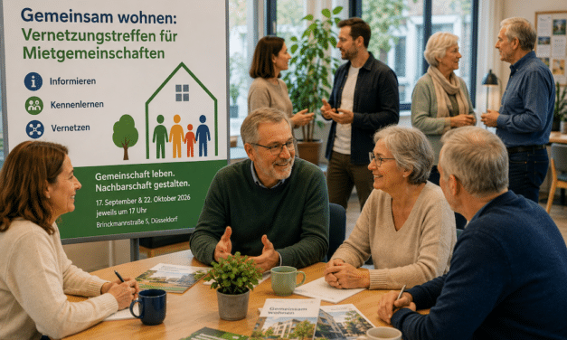Neues Wohnprojekt in Lörick: Stadt lädt zu Vernetzungstreffen für Mietgemeinschaften ein