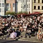 Sonnenfinsternis über Düsseldorf: Von der Burgplatztreppe bis zur Schönen Aussicht