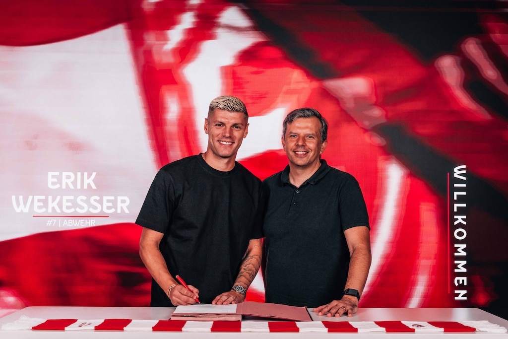 Erik Wekesser und Sportvorstand Samir Arabi © Fortuna Düsseldorf