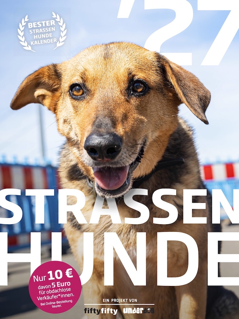 Foto-Kalender mit Straßenhunden © fiftyfifty: Straßenmagazin und Galerie Foto-Kalender mit Straßenhunden © fiftyfifty: Straßenmagazin und Galerie