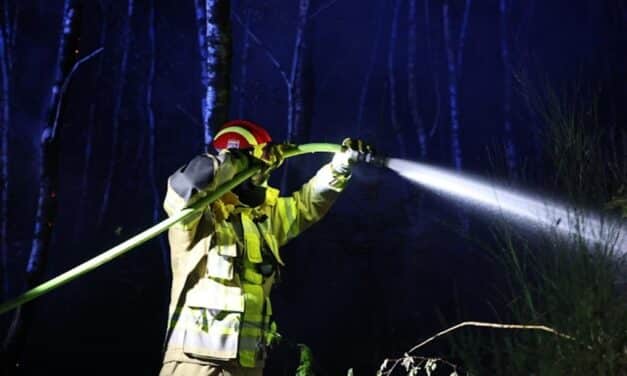Düsseldorfer Feuerwehrkräfte im Großeinsatz gegen Waldbrände im Kreis&nbsp;Düren