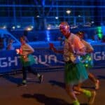 Über 1.500 Läufer beim zweiten Night Run durch den Rheinpark