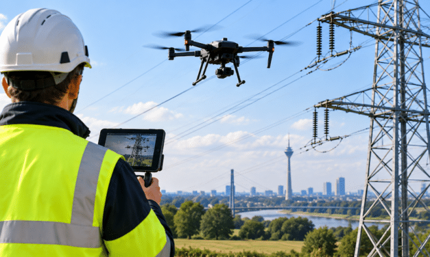 Netzgesellschaft Düsseldorf setzt auf Drohnen bei der Mastenkontrolle