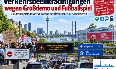 Großdemo und Fortuna-Spiel sorgen für Verkehrsbehinderungen