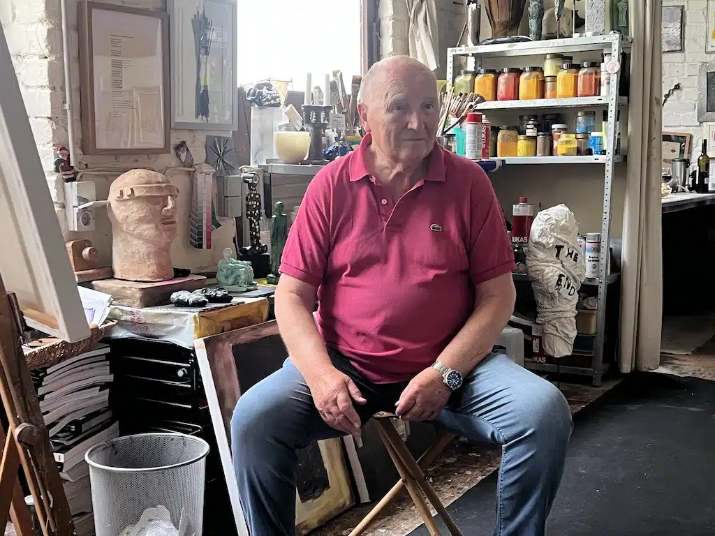 Gert Blankenstein in seinen Atelier © Lokalbüro Gert Blankenstein in seinen Atelier © Lokalbüro