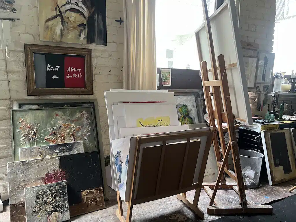 Im Atelier von Gerd Blankenstein © Lokalbüro Im Atelier von Gerd Blankenstein