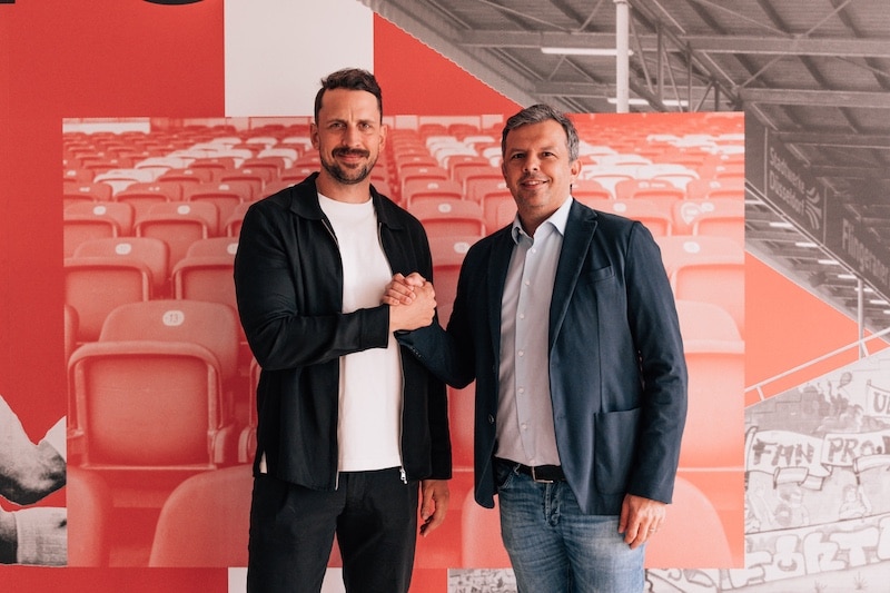 Patrick Fabian, Sportdirektor von Fortuna Düsseldorf und Samir Arabi, Sportvorstand © Fortuna Düsseldorf