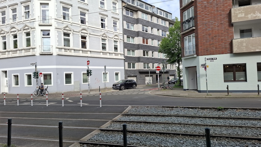 Knotenpunkt Neusser Straße/Düsselstraße © Landeshauptstadt Düsseldorf/Amt für Verkehrsmanagement