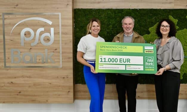 PSD Bank Rhein-Ruhr gewinnt Wettbewerb und spendet 11.000 Euro für Düsseldorf