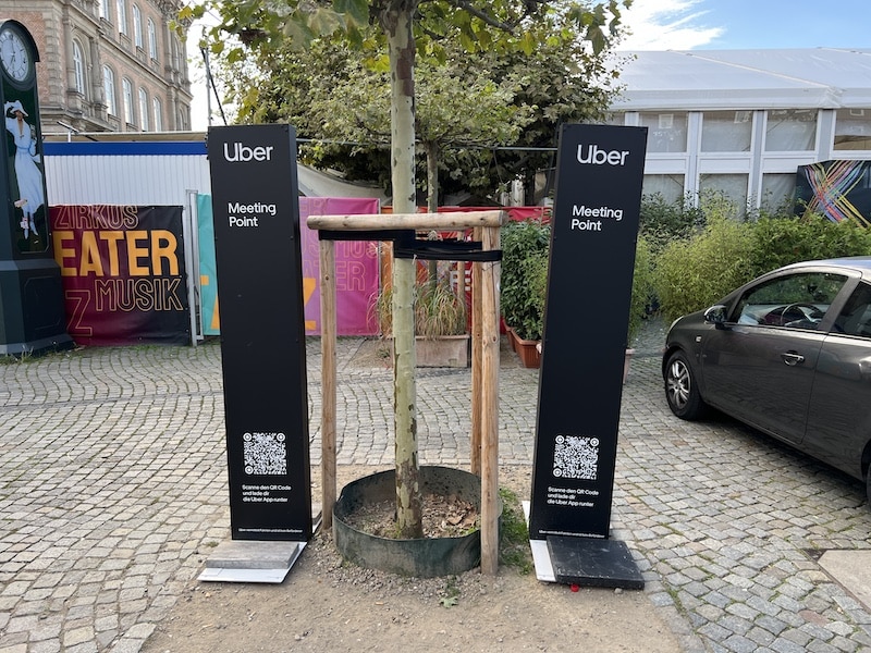 Uber Treffpunkt am Burgplatz © Lokalbüro