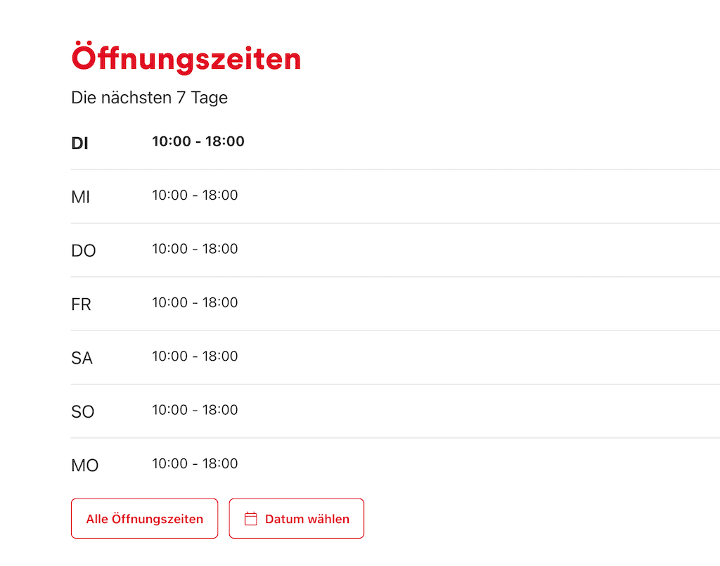 Öffnungseiten auf der Internettseit Souveniers Öffnungseiten auf der Internettseit Souveniers
