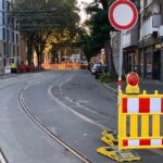 Wasserrohrbruch auf der Rather Straße: Straßenbahnverkehr eine Woche unterbrochen